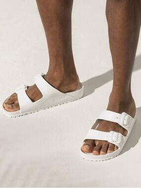 Birkenstock Arizona Essentials Waterproof Slide sandals in size 38